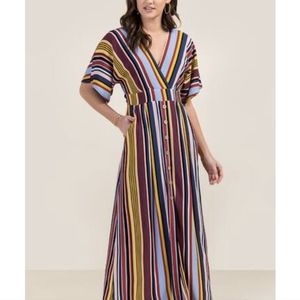 Francesca's Stripe maxi dress